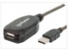 Cable extensión activa USB-A a USB-A 2.0 de 10 m
